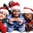 L-R Joseph Gordon-Levitt, Seth Rogen and Anthony Mackie in The Night Before