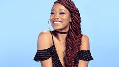 Keke Palmer rocking box braids (Elle)