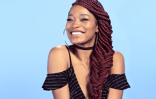 Keke Palmer rocking box braids (Elle)