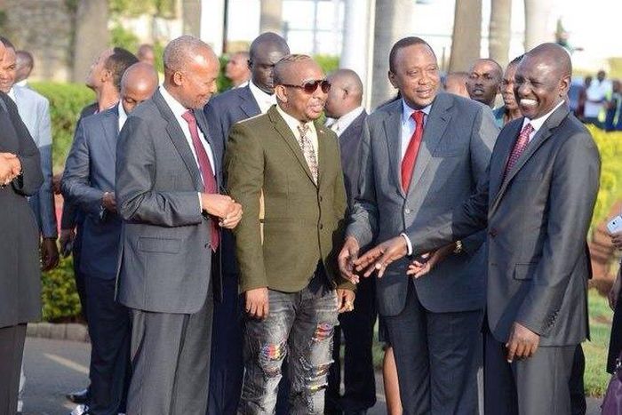 President Uhuru Kenyatta, his deputy William Ruto and Senator Mike Sonko
