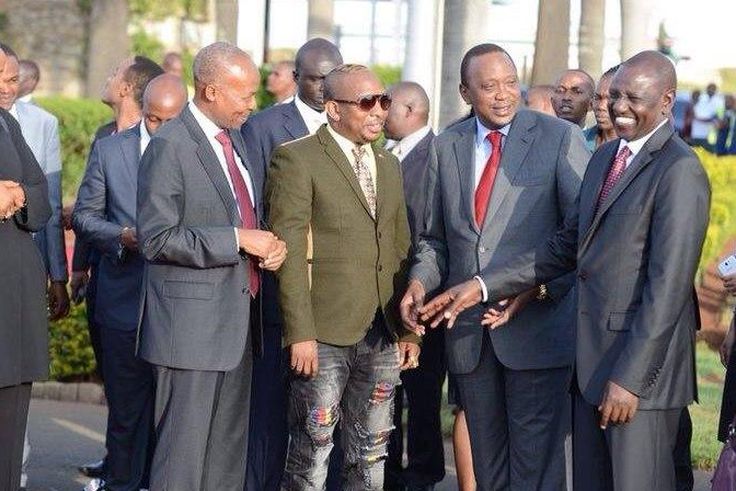 President Uhuru Kenyatta, his deputy William Ruto and Senator Mike Sonko