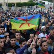 Moroccans demonstrate on November 4, 2016 in the northern city of al-Hoceima to demand justice for a fish seller whose gruesome death, when he was crushed in a rubbish truck, sparked nationwide outrage