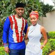 Eddie Ndichu and wifey, Janet looking adorable in coordinated outfits.
