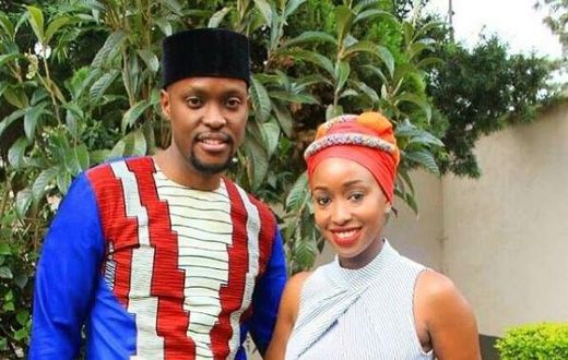 Eddie Ndichu and wifey, Janet looking adorable in coordinated outfits.