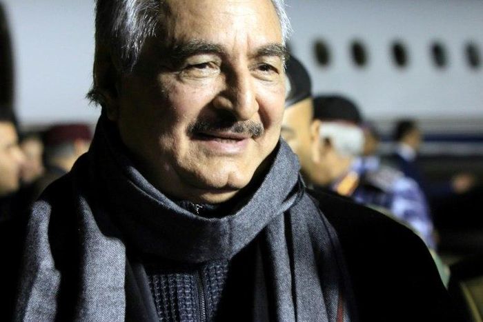 Libya's Marshal Khalifa Haftar, whose forces control much of Libya's east, is backed by a parliament based in the far east of the country that has refused to recognise Fayez al-Sarraj's unity government