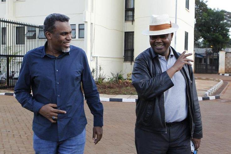 Director of Public Prosecutions Noordin Haji and Director of Criminal Investigations George Kinoti