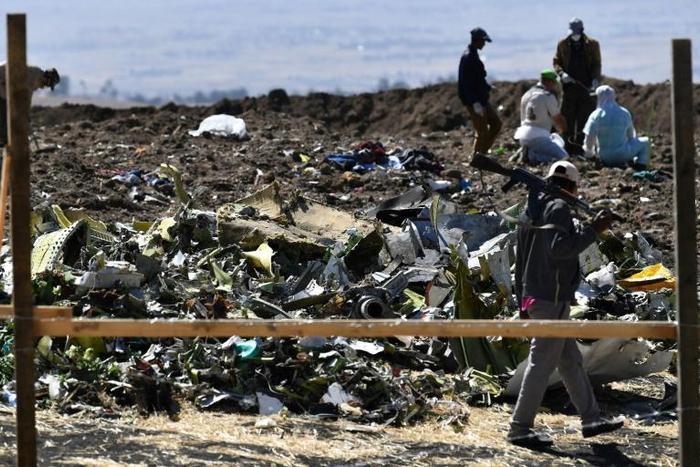 Investigators in Ethiopia comb the site of the Boeing 737 MAX crash on March 16, while flight data information will be scrutinized for clues on the cause of the second accident of the aircraft in five months