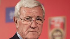 China's newly appointed football coach Marcello Lippi attends a press conference in Beijing on October 28, 2016