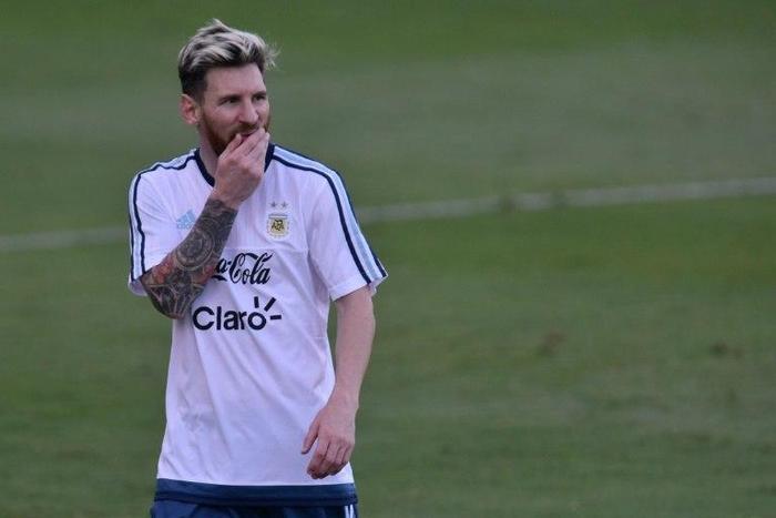 Argentina's national footballer Lionel Messi, seen November 8, 2016, endured turbulence during a flight from Buenas Aires to San Juan for a World Cup qualifier with the rest of his team