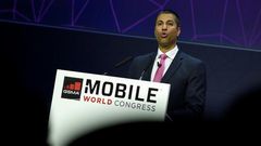 US Federal Communications Commission chairman Ajit Pai, seen at the Mobile World Congress in February, is seeking to roll back rules adopted in 2015 that force internet firms to treat all online traffic equally
