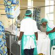 Medics attending to a patient in a Kenyan hospital (Twitter)