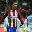 Atletico Madrid's forward Antoine Griezmann celebrates after scoring a goal on February 12, 2017