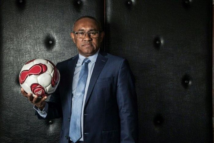 Ahmad Ahmad, incumbent President of Malagasy Football Federation, poses in Antananarivo on February 13, 2017