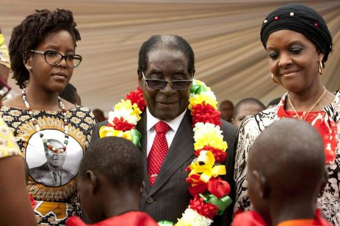 Bona Chikore joined her mother Grace Mugabe to celebrate President Robert Mugabe's 91st birthday in 2015