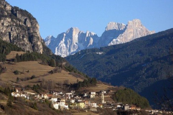 Courmayeur is located in the Italian Alps