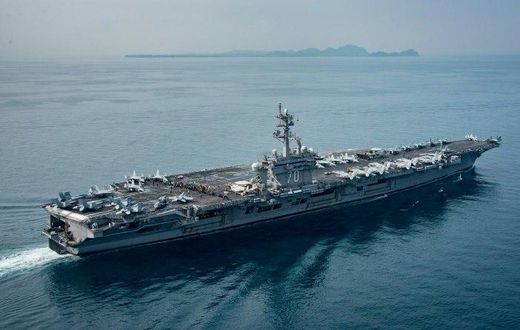 USS Carl Vinson carrier battle group, which President Donald Trump boasted was the "armada" to bring North Korea to heel is instead carrying out drills off Australia