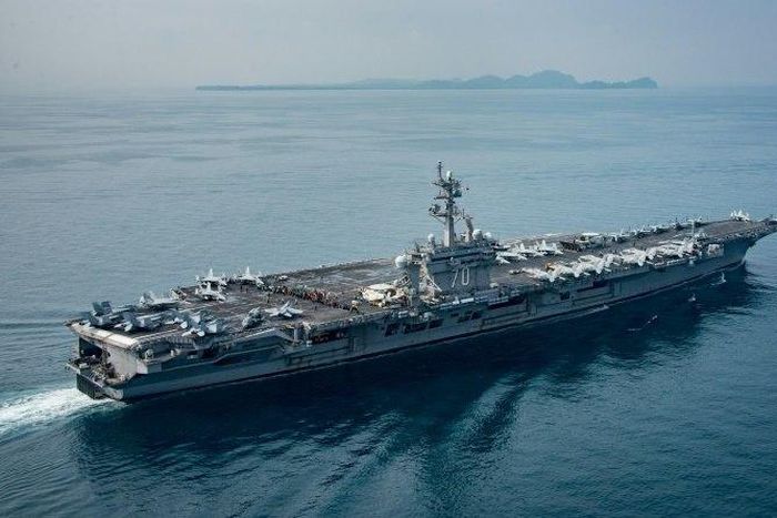 USS Carl Vinson carrier battle group, which President Donald Trump boasted was the "armada" to bring North Korea to heel is instead carrying out drills off Australia