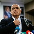 Boyko Borisov speaking to reporters after his party's victory in Bulgarian elections