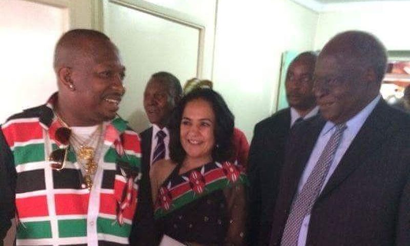 Senator Mike Sonko and former President Mwai Kibaki