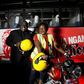 Pilsner Marketing Manager, Samuel Wasswa and Pilsner Senior Brand Manager, Truphena Malaki on the KBL/Pilsner bike to be worn