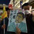 Critics have mounted protests over Prime Minister Shinzo Abe's policies, including his support for a controversial imperial edict