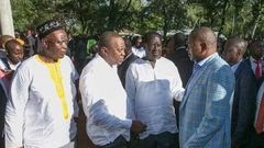 Uhuru lectures fired CS Rashid Echesa in front of Raila Odinga
