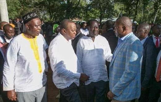 Uhuru lectures fired CS Rashid Echesa in front of Raila Odinga