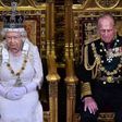 Britain's Queen Elizabeth II sits next to Prince Philip during the 2015 State Opening of Parliament at the Palace of Westminster in London