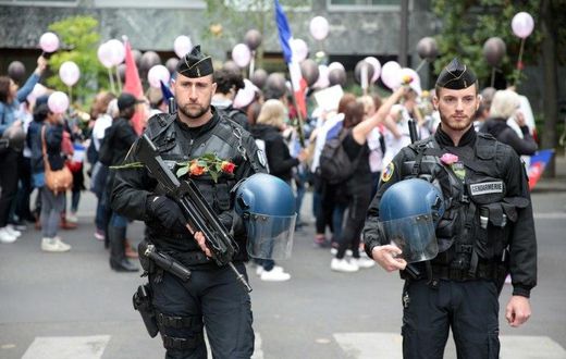 Around 50,000 police and 7,000 soldiers will be deployed to protect voters in France's presidential election, with the contingent boosted in Paris after the shooting there