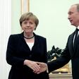 German Chancellor Angela Merkel will meet President Vladimir Putin (shown in this file photo from May 10, 2015 in Moscow) on Tuesday in her first visit to Russia since 2015 in a sign of renewed dialogue between Berlin and Moscow