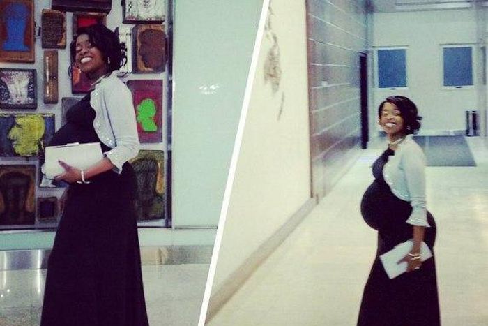 Faith Muturi about to pop!