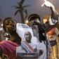 People celebrate the inauguration of new Gambia's President Adama Barrow at Westfield neighbourhood on January 19, 2017 in Banjul