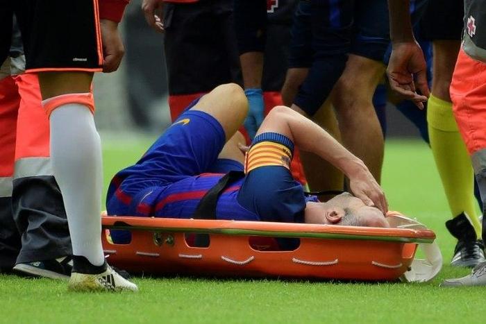 Andres Iniesta has returned to training following a month out with a knee injury