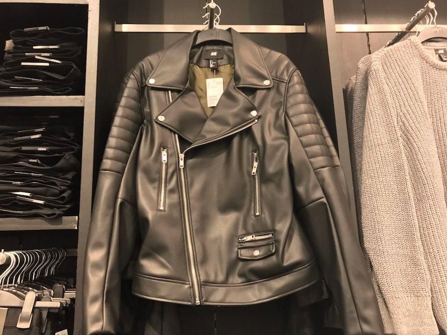 This men's faux leather jacket cost $69.99 ...