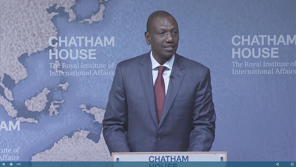 DP Ruto proposes drastic changes in government during Chatham House speech