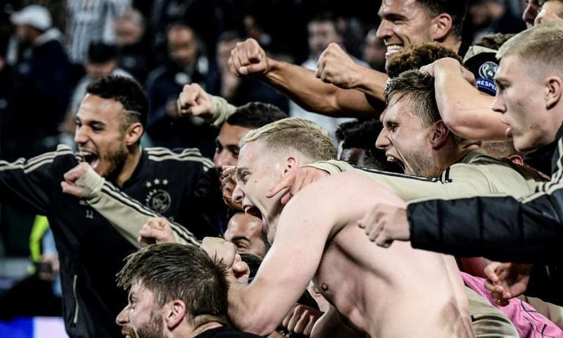 Ajax's player's beat Juventus to earn a Champions League semifinal against Tottenham and a rest from the Dutch league