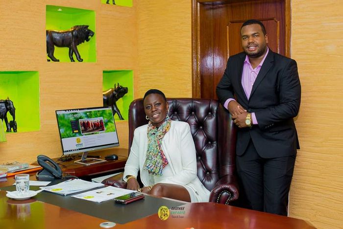 Akothee with her Manager. I almost lost my life- Akothee narrates how her relatives are driving her crazy