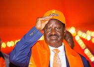 File image of ODM party leader Raila Odinga