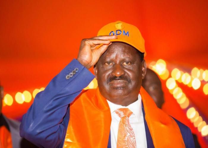 File image of ODM party leader Raila Odinga