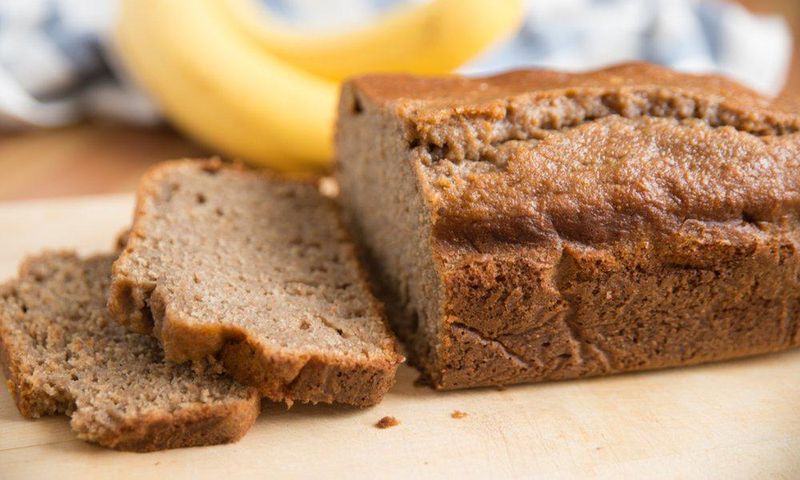 People often use applesauce instead of oil and butter in their recipes—why not try substituting with the healthy fat-filled avocado in your next baking adventure? This avocado-banana bread recipe from blogger Crazy for Crust is super moist and deliciou...