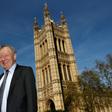 Lord Alfred Dubs pictured outside The Palace of Westminster in central London