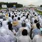 Supporters of the controversial Wat Dhammakaya temple gather at the temple grounds in northern Bangkok, in June 2016