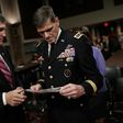US General Joe Votel (R) said "somewhere between four and 12" civilians were killed in a special forces raid against Al Qaeda in Yemen in January