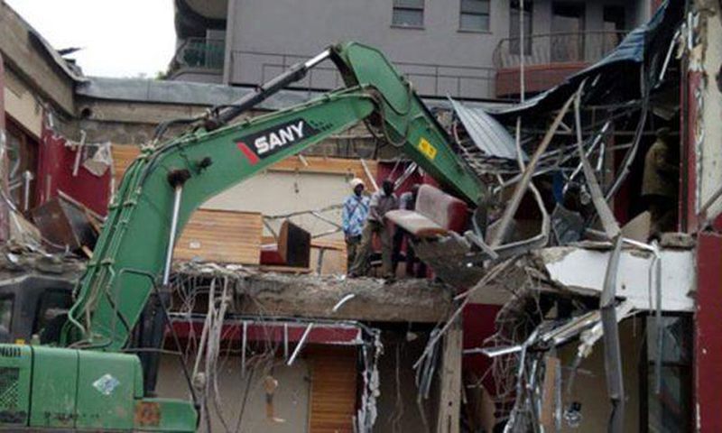 File image of past demolitions in Nairobi
