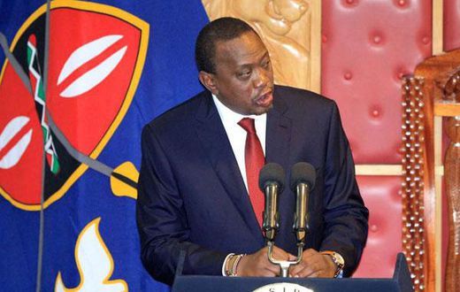 File image of President Uhuru Kenyatta