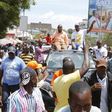 Suna East MP Mohammed Junet with Mombasa governor Hassan Joho in Migori town before the chaos erupted on Monday.