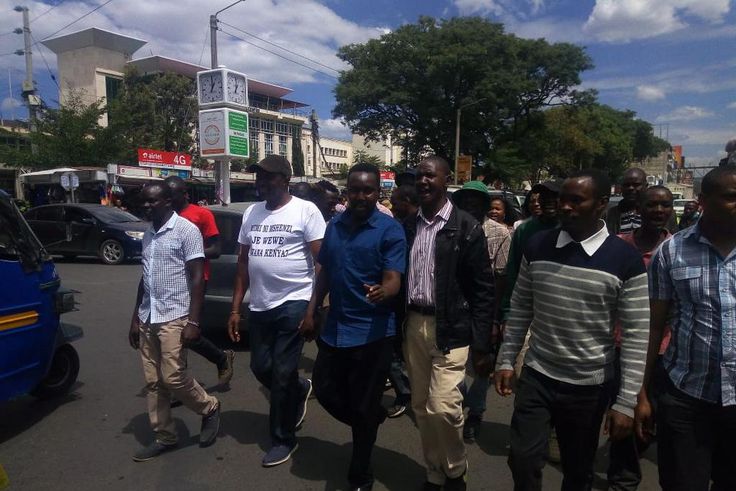 Bahati MP Kimani Ngunjiri leads demonstrations against Uhuru's washenzi comment