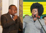 Nairobi Governor Mike Sonko and Education CEC Janet Muthoni Ouko who resigned from the county government (Pulselive.co.ke)