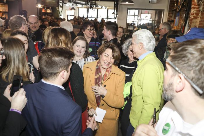 Klobuchar Casts Herself as Heartland Democrat in First Campaign Swing