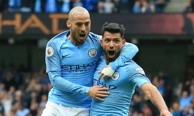 Sergio Aguero (right) and David Silva (left) were among Manchester City's stars to have two weeks off during the international break